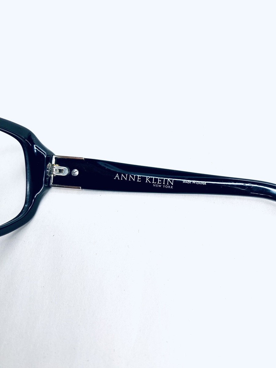 Anne Klein Black Silver Lion Oversize Eyeglasses AKNY3120  display picture 3