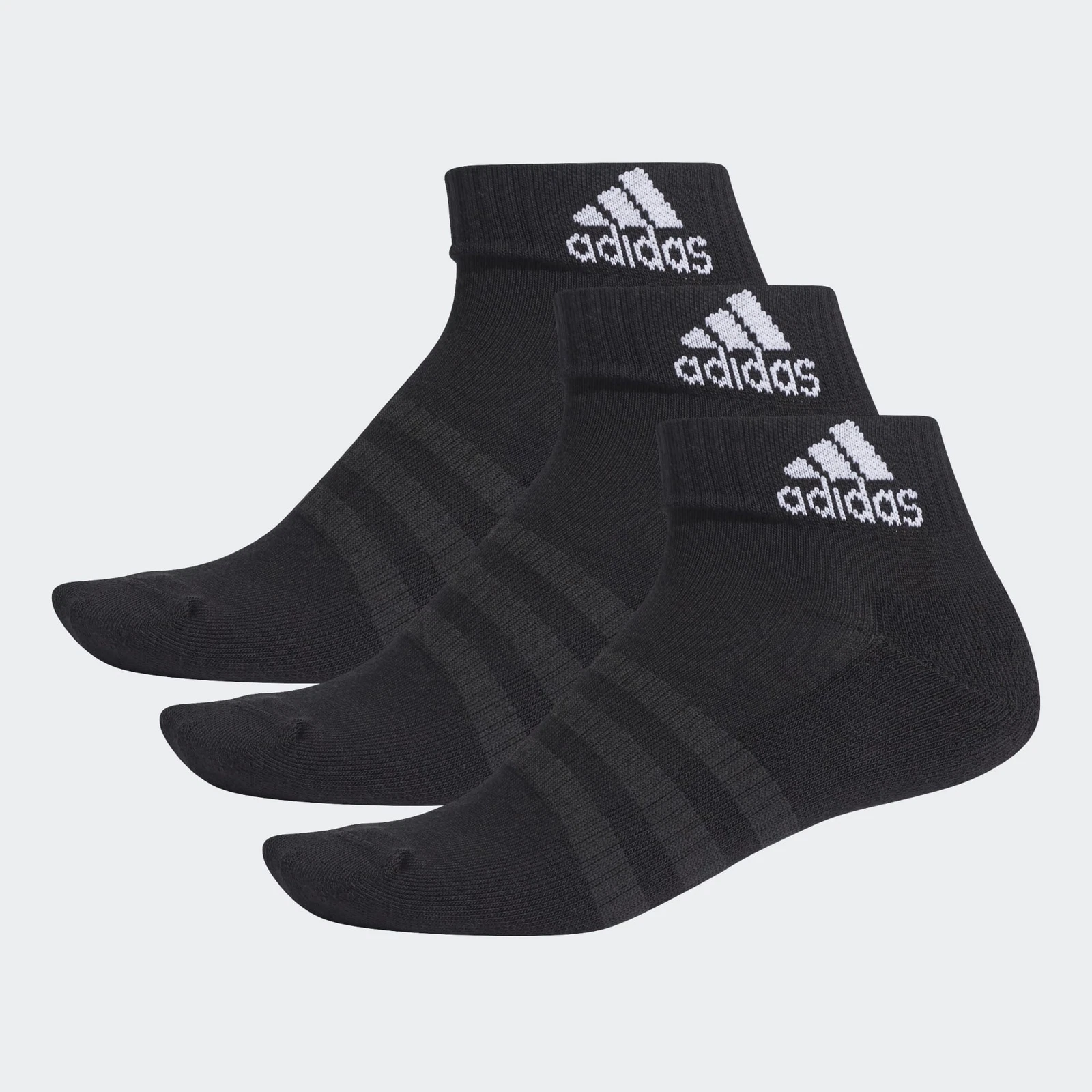 adidas Cushioned Ankle Socks, knit-in arch support and a smooth toe seam give...