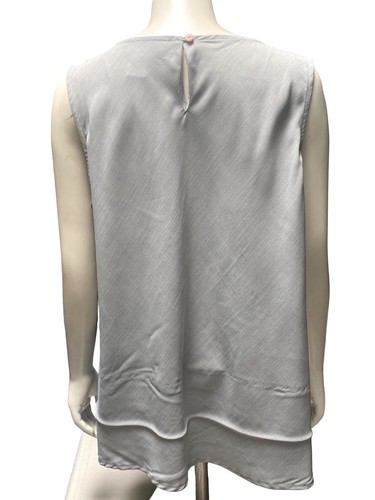 Maggie McNaughton Dressy Sleeveless Gray Blouse Size 1X - Picture 2 of 3