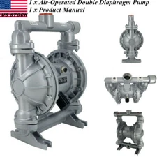Air-Operated Double Diaphragm Pump 1-1/2" Inlet Outlet Petroleum Fluids 44GPM