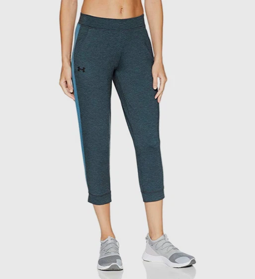 NWT! Womens Under Armour Featherweight Fleece Crop Pants $65 1309708 SMALL  S