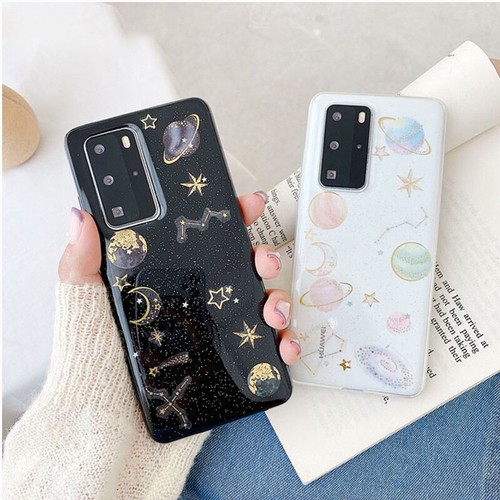 For Samsung A52 A72 S21 S22 Ultra Glitter Moon Star Clear Silicone Case Cover - Photo 2 sur 11