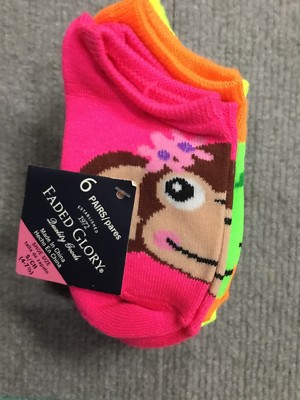 Faded Glory Baby Girl's Lightweight No Show 020112 Socks Pairs