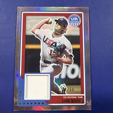 2023 Panini Stars & Stripes Foil Zane Burns Jersey Patch 08 /50 USA RC Rookie