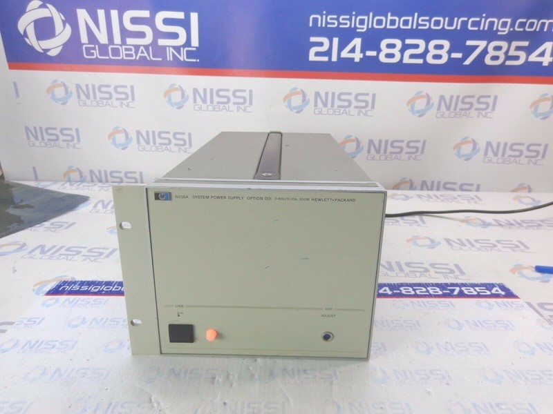 HP HP 6038A System Bench Power Supply OPT001  0-60V/10A/200W