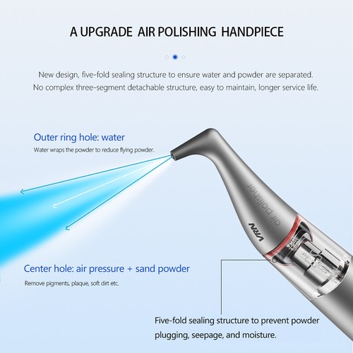 Escalador ultrasónico dental sistema de terapia periodontal pulidora de dientes de aire - Imagen 10 de 15