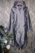 Silver Shinny Zoe Rain Mac Long Coat Festival