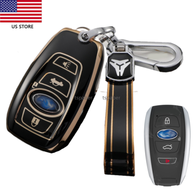 Key Case Keychain Remote Key Fob For Subaru Forester Outback Ascent  Crosstrek