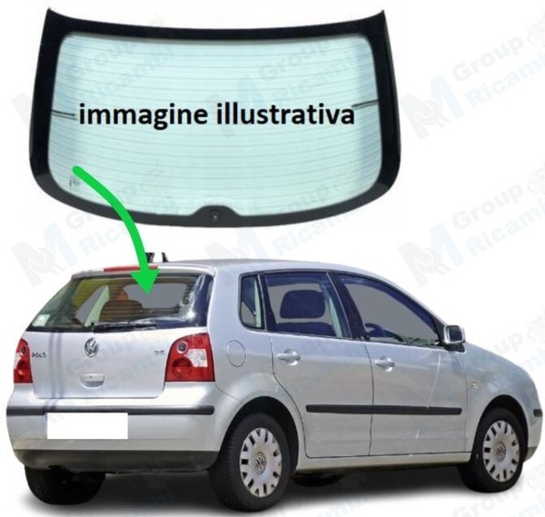 Volkswagen Polo 2002 - 2005 Heckscheibe Heckklappe Heckklappe-image