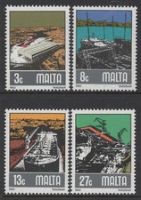 Malta 1982 - Shipyards of Malta Set of 4 - MNH