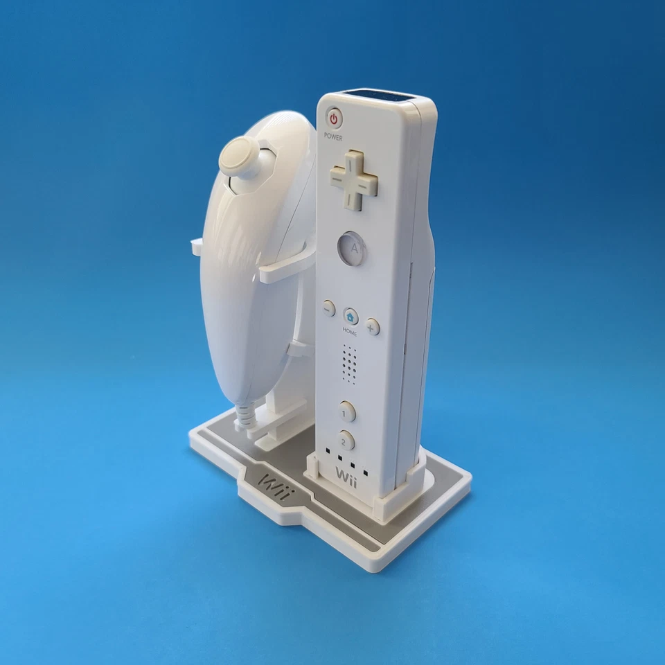 Display Stand for Nintendo Wii Wiimote and Nunchuk Controllers Custom 3D Printed - Image 3 of 4