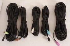 5x Bose Jewel Cube Speaker Wire/ Cable Set 2x 50ft Rear & 3x 20ft Front (Black)