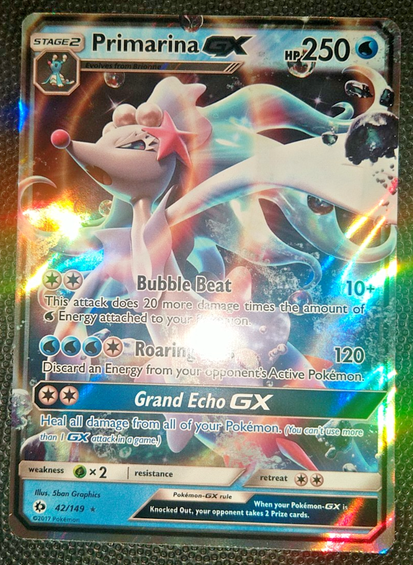 Primarina GX 42/149 - Pokemon TCG Sun & Moon Base Set Ultra Rare Card NM | eBay Primarina GX 42/149 - Pokemon TCG Sun & Moon Base Set Ultra Rare Card NM | eBay