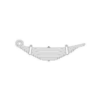Triangle Suspension 50-215 Hendrickson, R Spr, Lvs:12/Pd ; Oem# Ba30840; Se Leng
