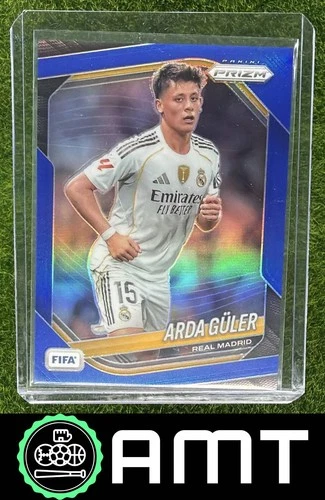 Arda Guler 2025-26 Panini Prizm FIFA Blue Prizms 54/199 Real Madrid #187