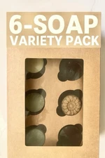 Handcrafted Shampoo & Body Soap Bar Set 6 Pack Variety | Natural, Nourishing
