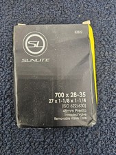  QTY 2 Sunlite 63322: Standard Tube 700 x 28-35, 48mm Valve, 27 x 1-1/8 x 1-1/4