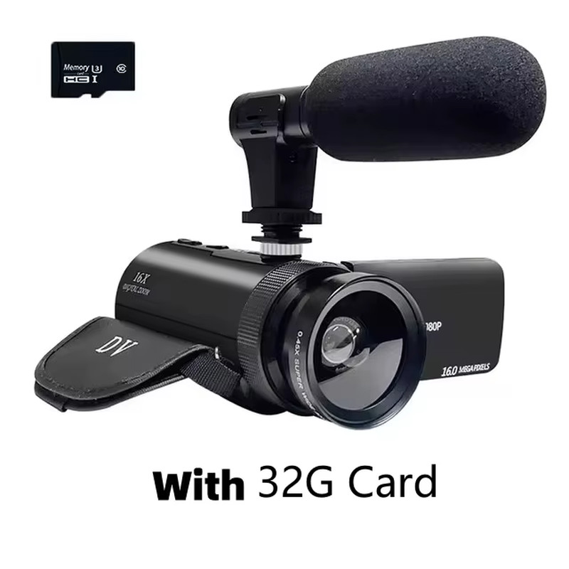 Camcorder High-quality Audio Recording With Microphone Digit