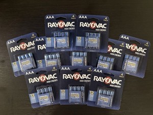 LOT OF (10) 4 Pack Rayovac High Energy AAA Batteries FACTORY SEALED EXP 12/2036