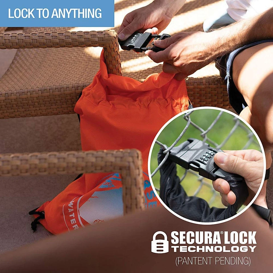 Mochila WaterSeals Lewis N. Clark Cinch Locking | Bolsa impermeable con cordón... Foto 3 de 4