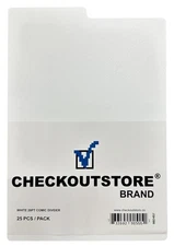 COS White Plastic Comic Book Divider (7.25 x 10.75)