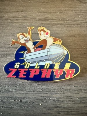 Disney Chip & Dale Golden Zephyr DCA Disneyland Pin 2004 Rare HTF