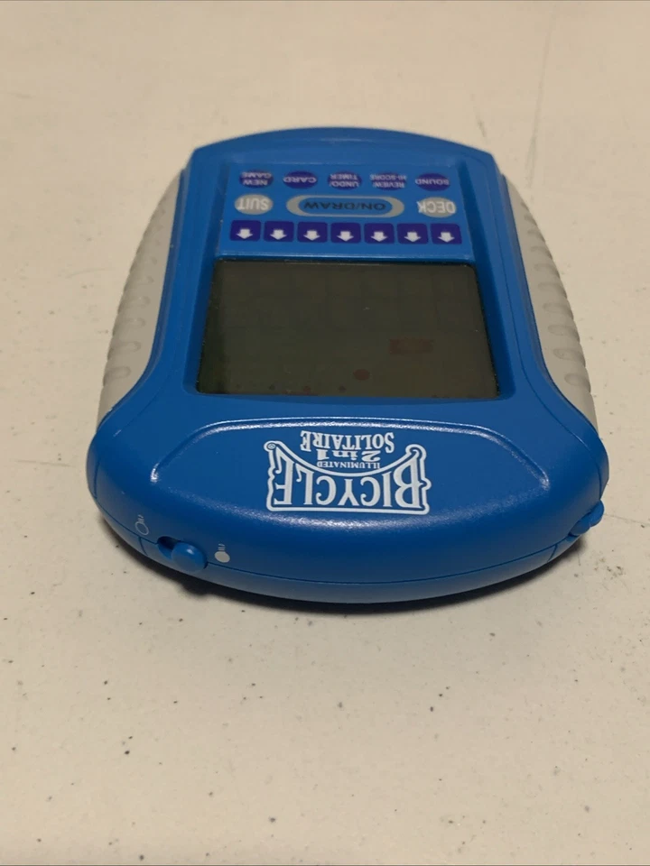 Bicicleta iluminada 2 em 1 solitário portátil cartão videogame com caneta testada - Imagem 4 de 4