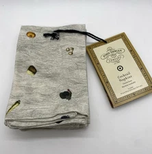 4-Pack Assorted Vegetables Fall Cocktail Napkin Set John Derian Target 2023