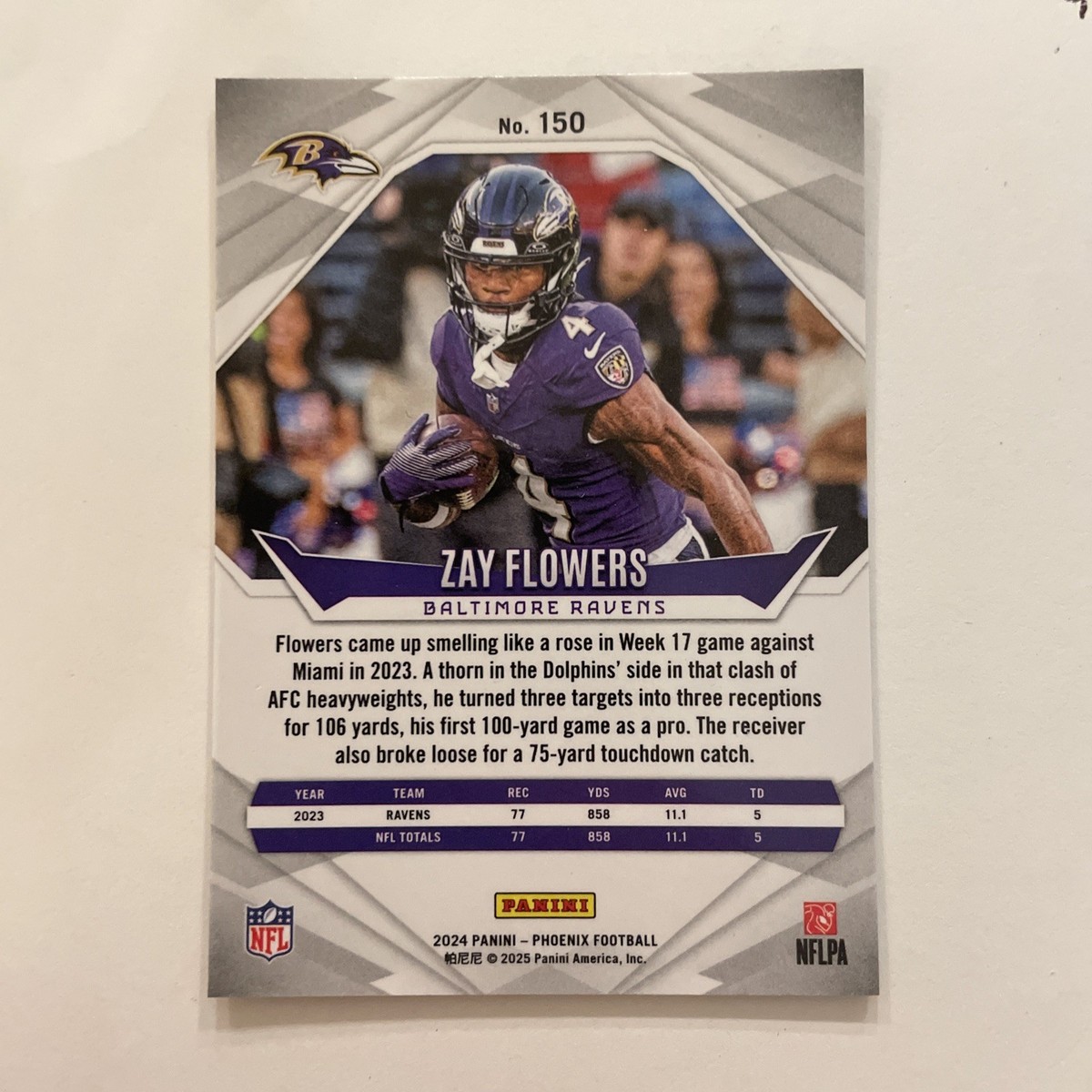 2024 Panini Phoenix - Zay Flowers #150 Lazer | eBay