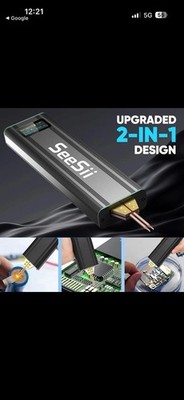 SeeSii Battery Spot Welder 80 Gears 5000mAh Spot Welding Machine for 18650 26650