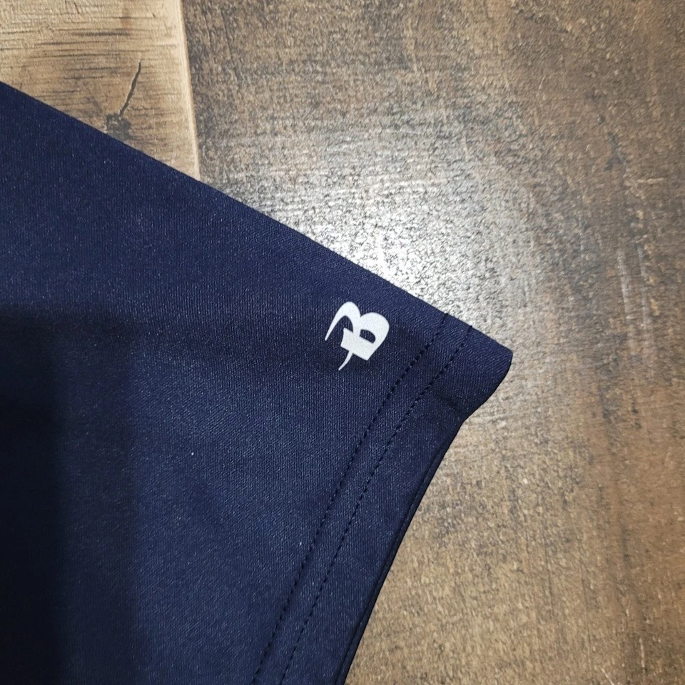 Camiseta deportiva Badger Sport para dama con cuello en V que absorbe la humedad azul marino L informal Foto 4 de 4