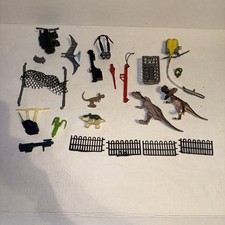 Jurassic Park Vintage Toy Lot Dinosaurs Figure accessories cards 80s asst. misc