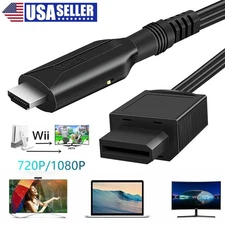 Wii To HDMI Converter Adapter HD Link Cable 1080P/720P Plug and Play for TV PC