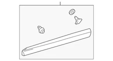 Genuine Lexus Body Side Molding 75072-0E010