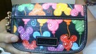 Dooney & Bourke Disney Park Mickey Mouse Balloons Wristlet Multi-Color CLEAN WOW — photo 3