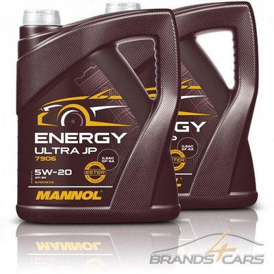 2x 5 L LITER MANNOL ENERGY ULTRA JP 5W-20 MOTOR-ÖL MOTOREN-ÖL 51117701