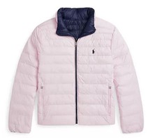 NWT, Unisex Ralph Lauren Pink/Blue Reversible Jacket. Size M 10-12 . Eu 146/152