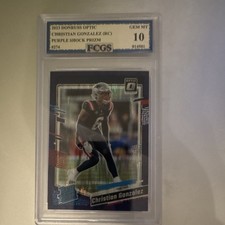 2023 Panini Donruss Optic Christian Gonzalez Purple Shock Prizm Rookie #274 FCG…