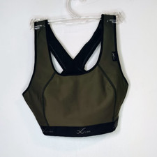CW-X Women's Xtra Support High Impact Black Sports Bra 165105 Forrest 36 B/C NWT