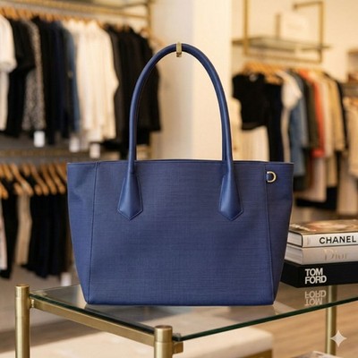 Dagne Dover Legend Signature Tote Large Blue Laptop Bag  display picture 3
