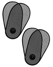 Car Window Shades for Baby - Rotatable Sun Visor for Side Window, 2 Pack Black