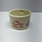 Vintage Old Spice Shulton Shaving Mug Ship Grand Turk Salem 1786 Milk Glass
