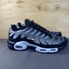 Nike Air Max Plus TN Sneakers Nero Metallizzato Argento Bianco DM0032-003 Uomo 11
