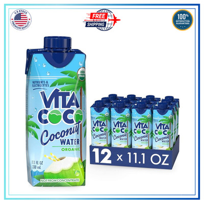 Vita Coco Coconut Water Pure Organic 11.1oz x12 Hydration Electrolytes