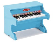 Melissa  Doug Learn-to-Play Piano With 25 Keys and Color-Coded Songbook - Blue
