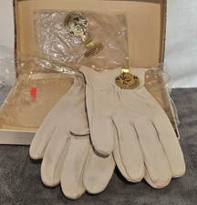 Vintage Genuine Deer Skin Driving Dress Gloves Sz 9.5