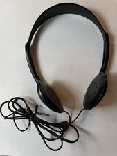 Vintage Sony MDR-023 Corded Black Wired Headphones No Ear Pads Tested Working