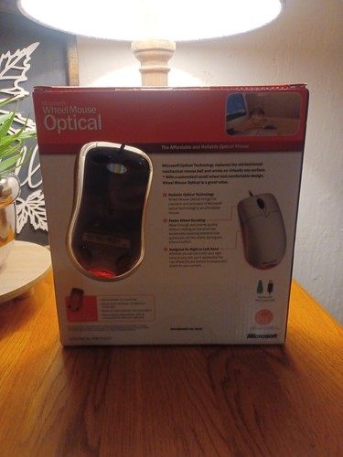 Vintage 2002 Microsoft Wheel Mouse Optical PC/Mac PS/2 USB SEALED NEW - Picture 2 of 6
