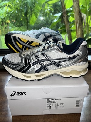 Size 10.5 - ASICS JJJJound x Gel Kayano 14 White Midnight Navy | eBay