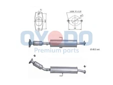 Oyodo 10N0157-OYO Catalytic Converter for Toyota